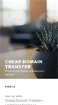 Mobile Screenshot of cheapdomaintransfer.com